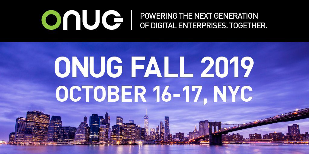 Gearing Up For the 7th Annual ONUG Fall in NYC: August Newsletter